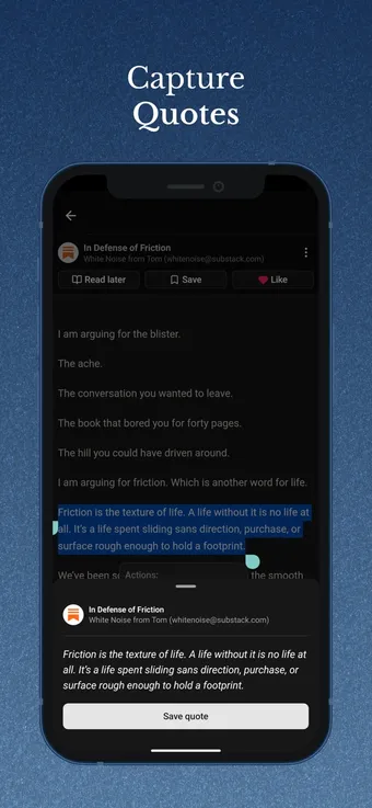 ReadBuff: capturing quotes